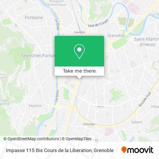 Impasse 115 Bis Cours de la Liberation map