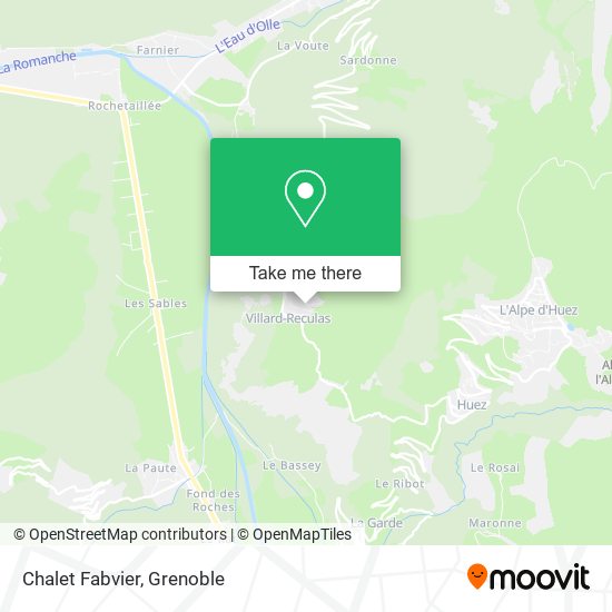 Chalet Fabvier map