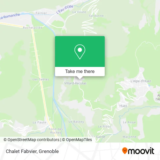 Chalet Fabvier map