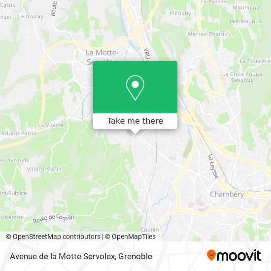 Avenue de la Motte Servolex map