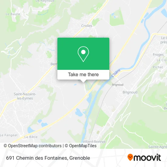 691 Chemin des Fontaines map