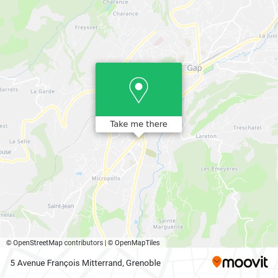 5 Avenue François Mitterrand map
