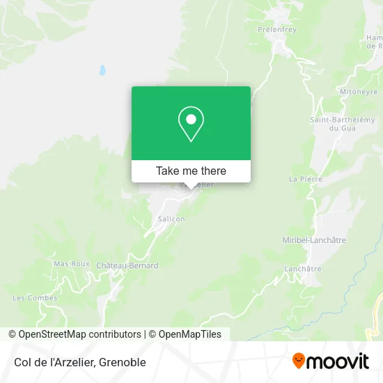 Col de l'Arzelier map