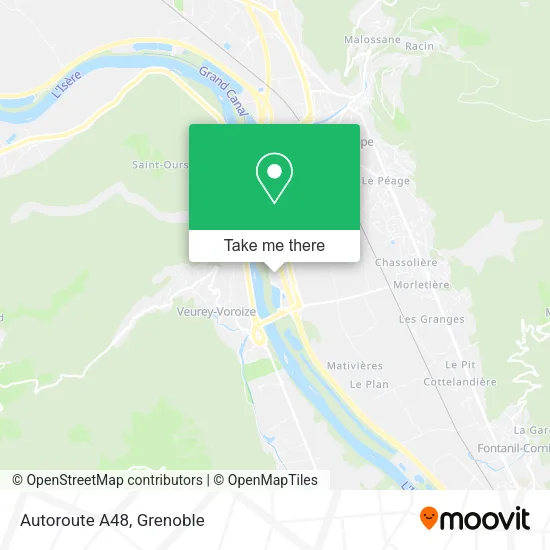 Autoroute A48 map