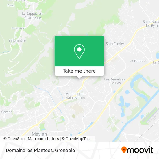 Domaine les Plantées map