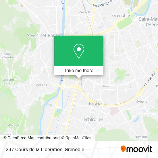 237 Cours de la Libération map