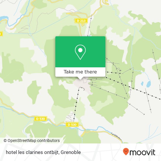 hotel les clarines ontbijt map