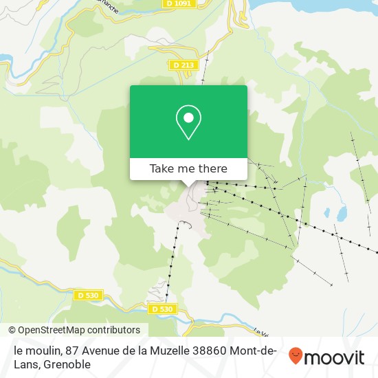 le moulin, 87 Avenue de la Muzelle 38860 Mont-de-Lans map