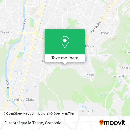 Discothèque le Tango map