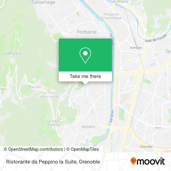 Ristorante da Peppino la Suite map