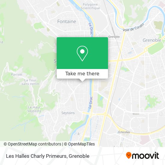 Les Halles Charly Primeurs map
