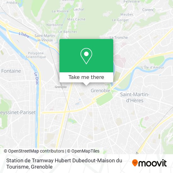 Mapa Station de Tramway Hubert Dubedout-Maison du Tourisme