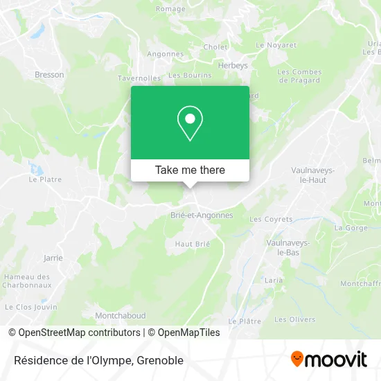Résidence de l'Olympe map