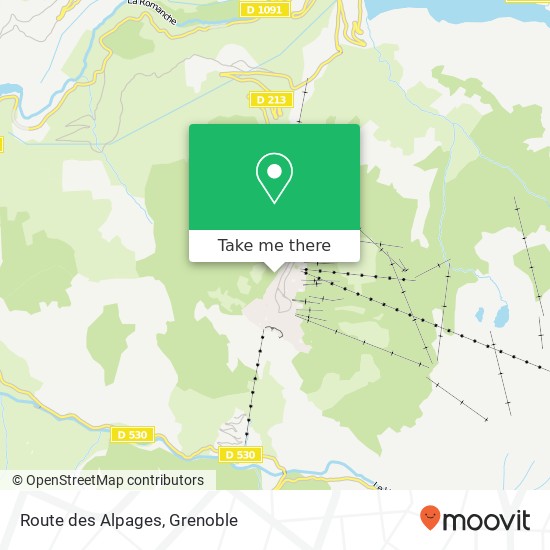 Route des Alpages map