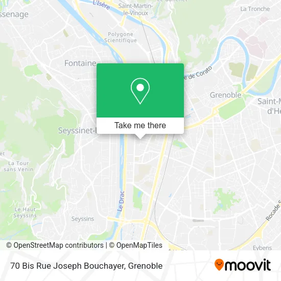 70 Bis Rue Joseph Bouchayer map