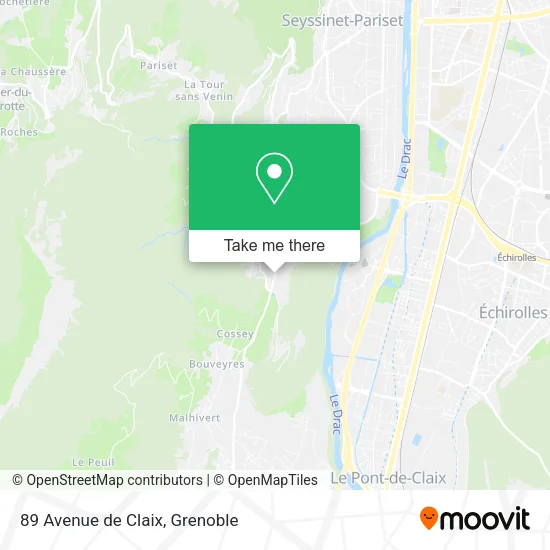 89 Avenue de Claix map