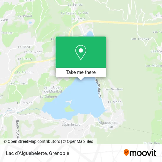 Lac d'Aiguebelette map
