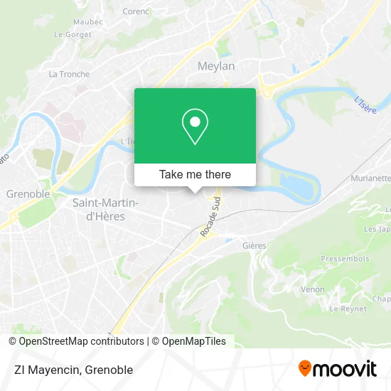 ZI Mayencin map