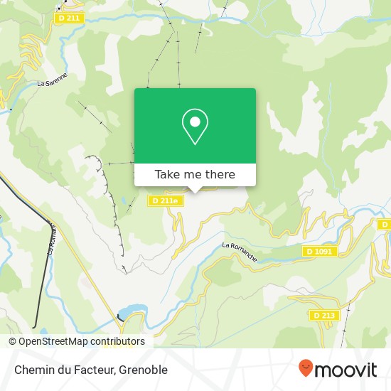 Mapa Chemin du Facteur