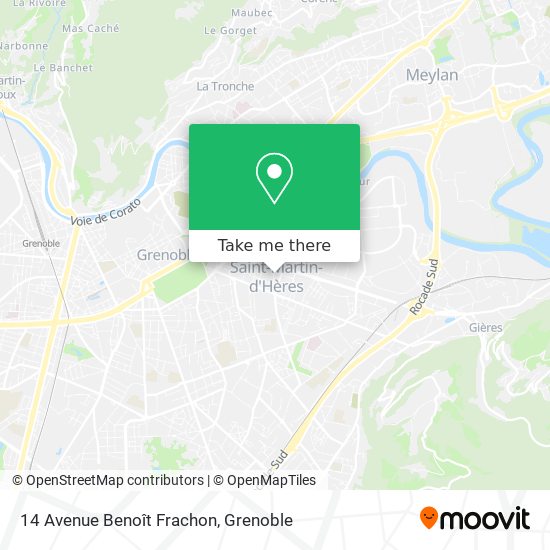 14 Avenue Benoît Frachon map