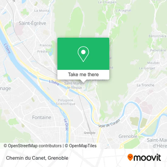 Chemin du Canet map