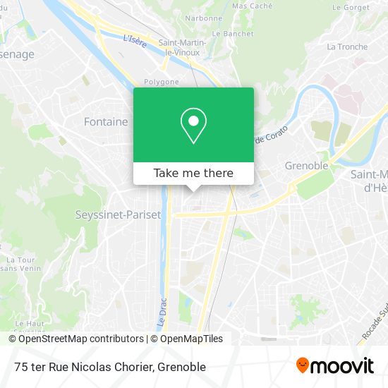 75 ter Rue Nicolas Chorier map
