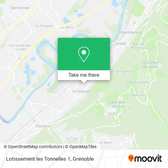 Lotissement les Tonnelles 1 map