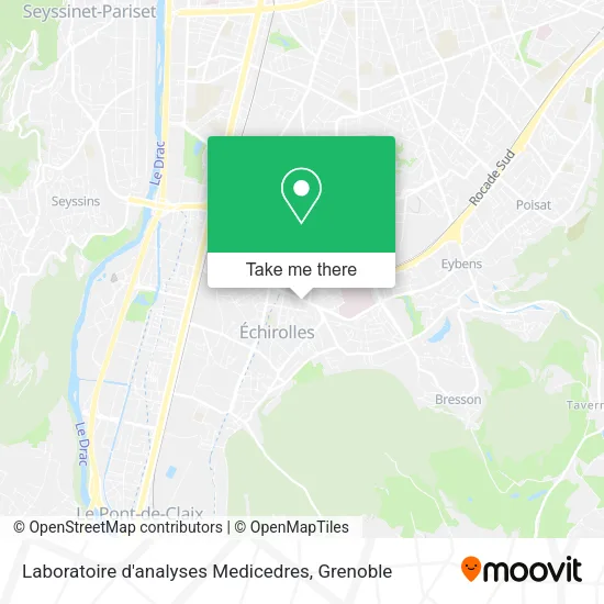 Laboratoire d'analyses Medicedres map