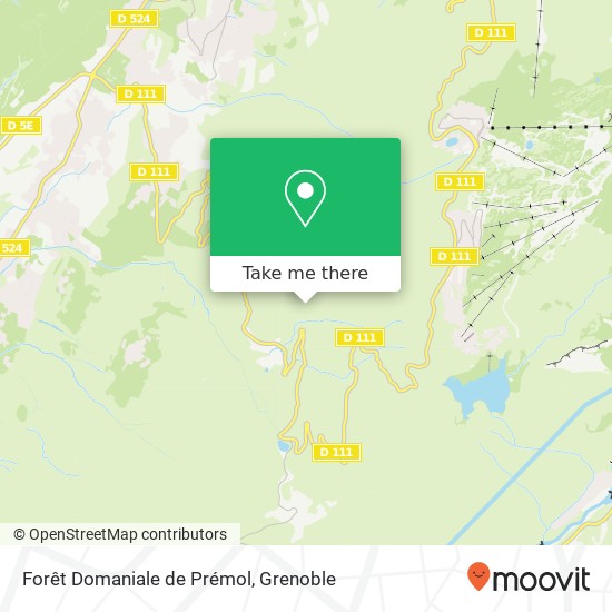 Forêt Domaniale de Prémol map