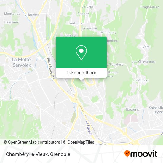Chambéry-le-Vieux map