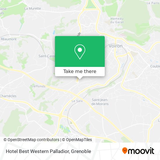 Hotel Best Western Palladior map