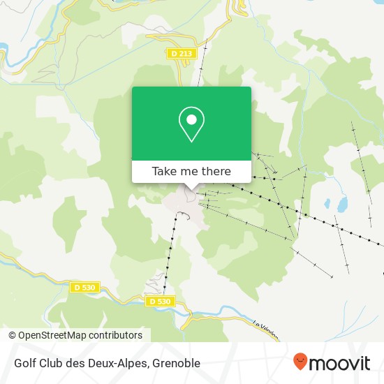 Mapa Golf Club des Deux-Alpes