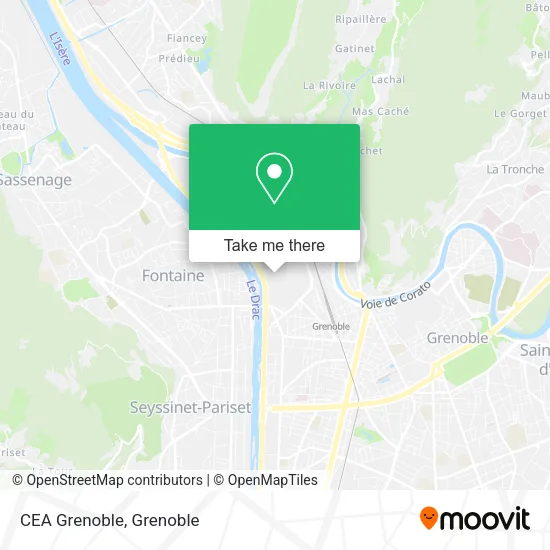 CEA Grenoble map