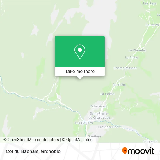 Col du Bachais map