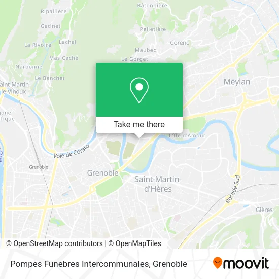 Pompes Funebres Intercommunales map