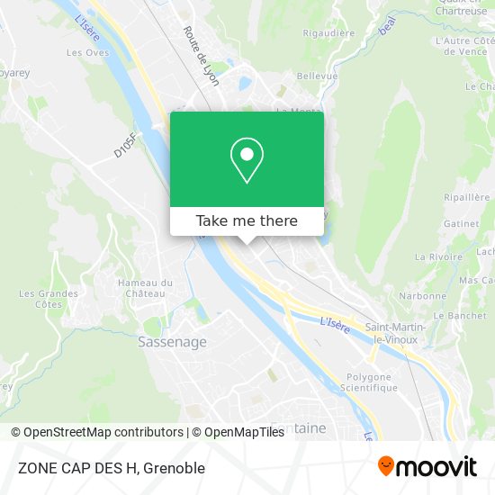 ZONE CAP DES H map