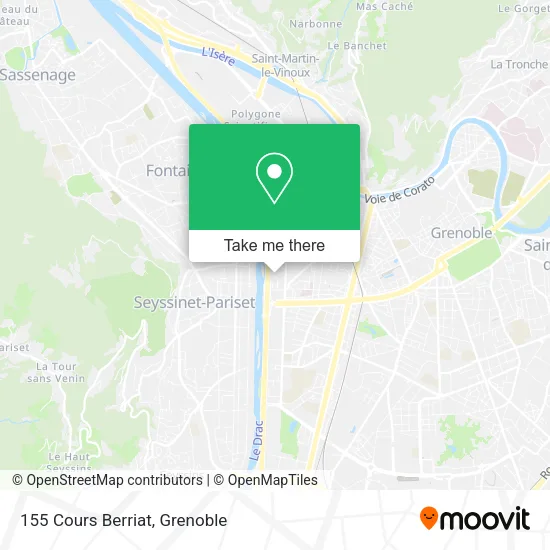 155 Cours Berriat map