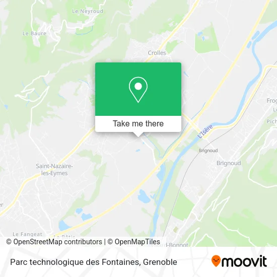 Parc technologique des Fontaines map