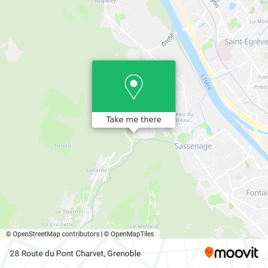 28 Route du Pont Charvet map