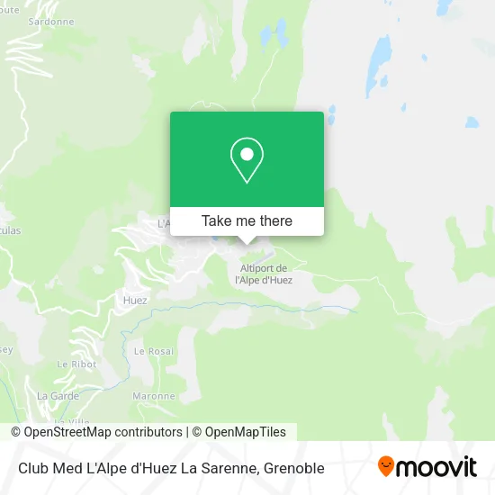 Club Med L'Alpe d'Huez La Sarenne map