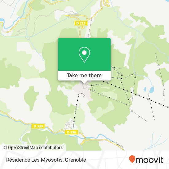 Mapa Résidence Les Myosotis