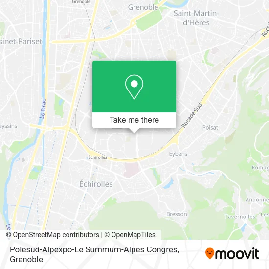 Polesud-Alpexpo-Le Summum-Alpes Congrès map