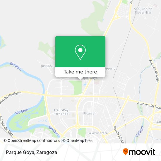 Parque Goya map