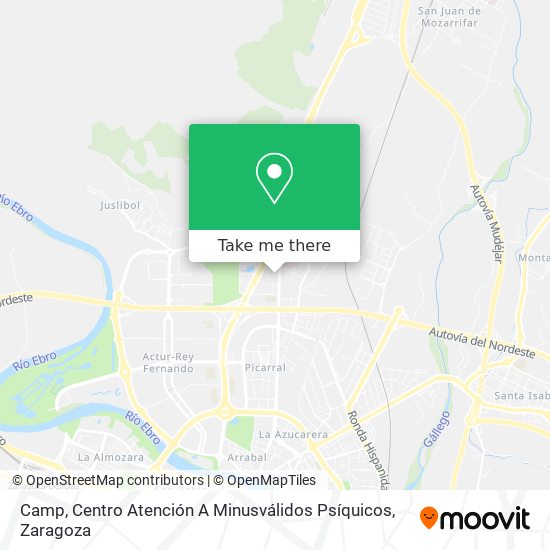 mapa Camp, Centro Atención A Minusválidos Psíquicos