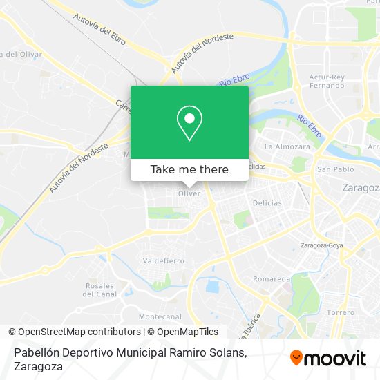mapa Pabellón Deportivo Municipal Ramiro Solans