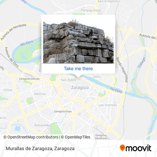 mapa Murallas de Zaragoza