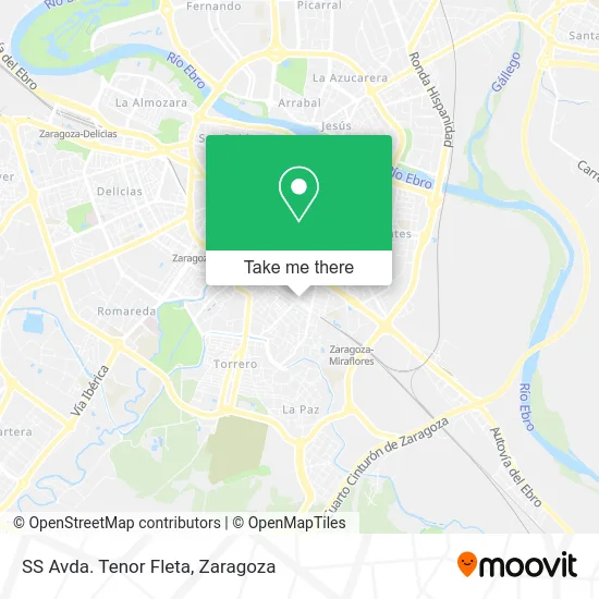 SS Avda. Tenor Fleta map