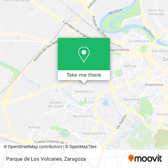 Parque de Los Volcanes map