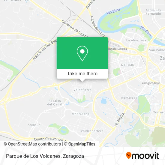 Parque de Los Volcanes map