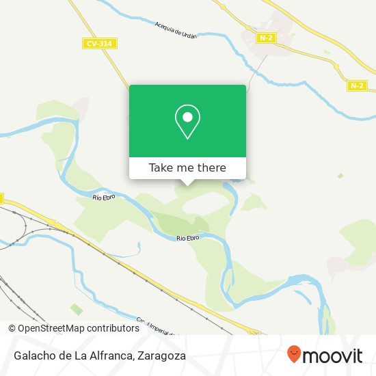 Galacho de La Alfranca map